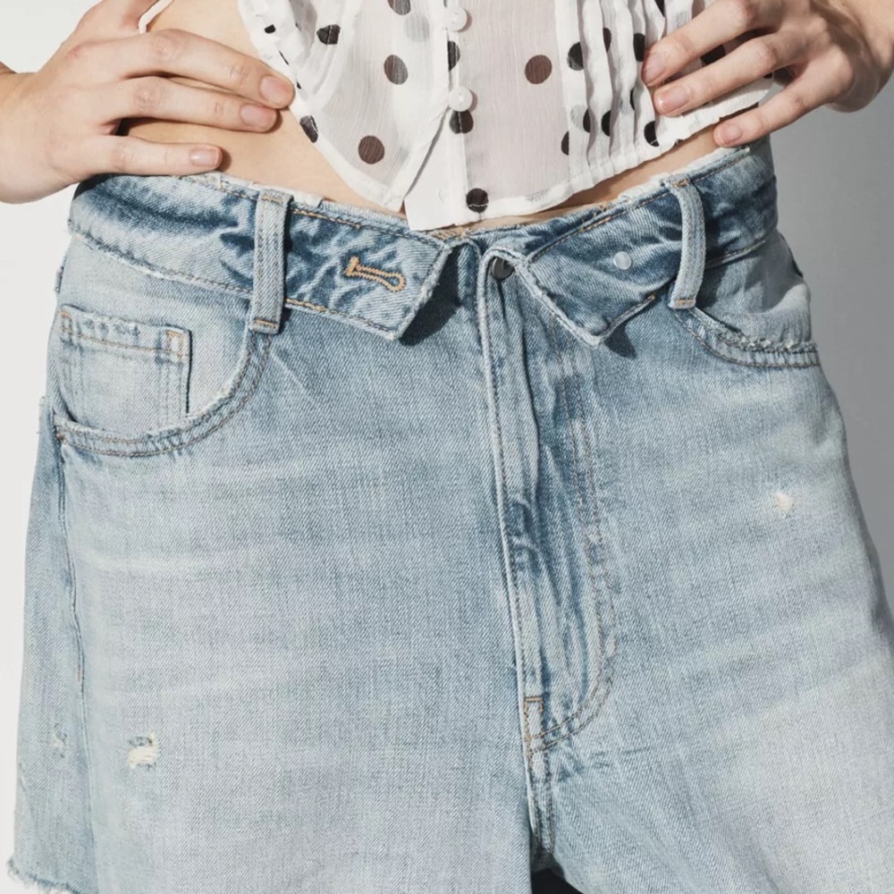 Zara Light Blue Denim Pants